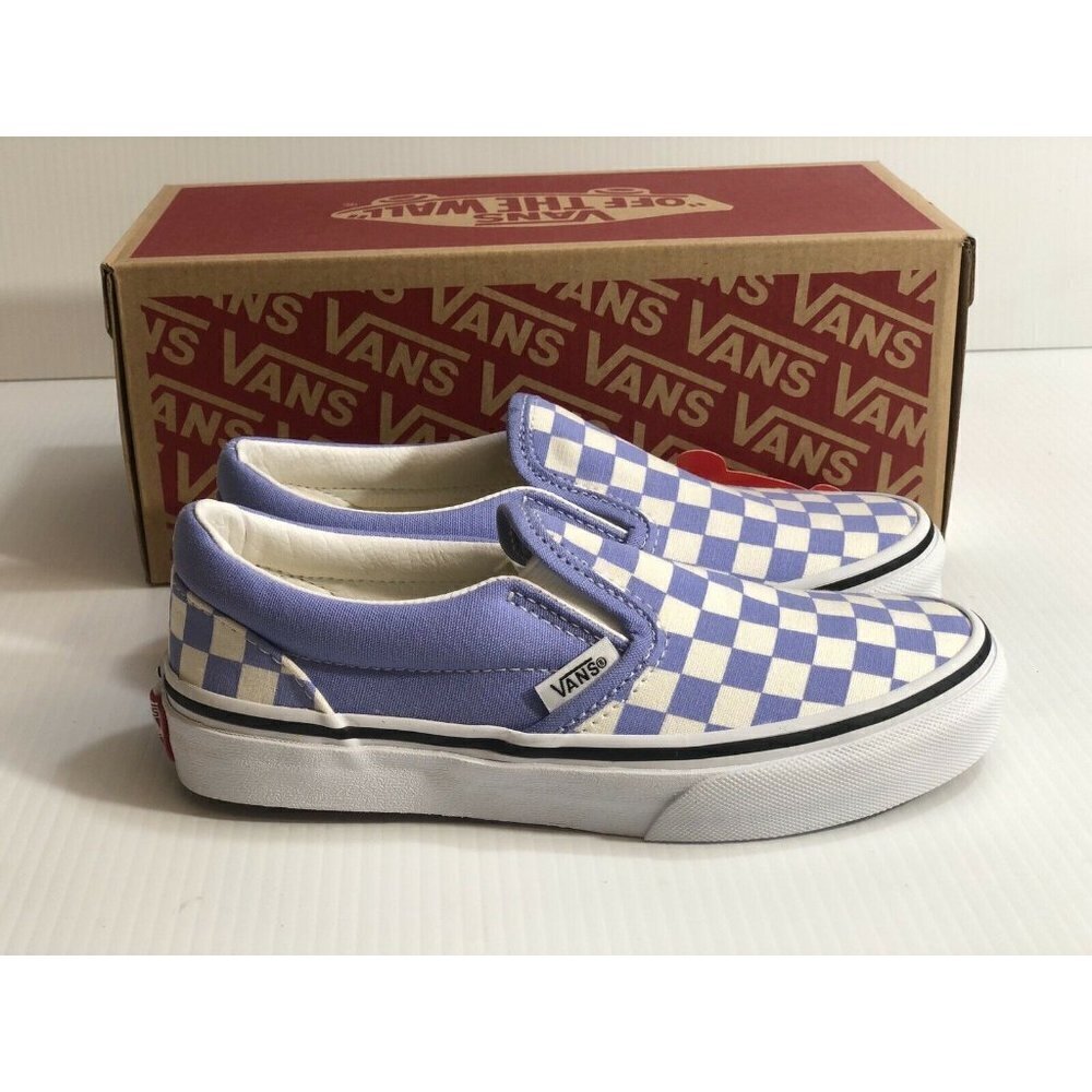 Vans Classic Slip On (Checkerboard) Pale Iris shoes - Picture 6 of 13